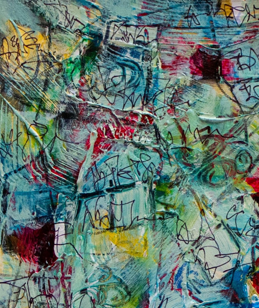 11 x 14 susan vodonick fine art for sale flags above detail
