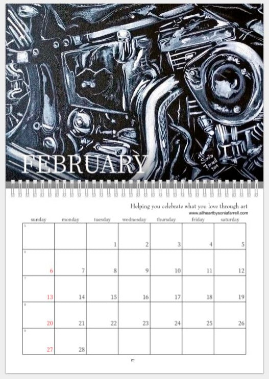 2022 Feb Cruising Chrome Calendar