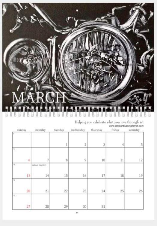 2022 Mar Cruising Chrome Calendar
