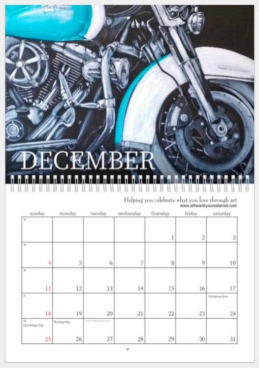 2022 Dec Cruising Chrome Calendar