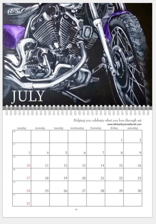 2022 Jul Cruising Chrome Calendar