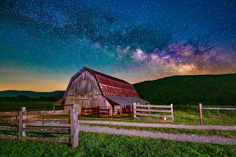 Andy Crawford Photography Milky Way Over Boxley Valley