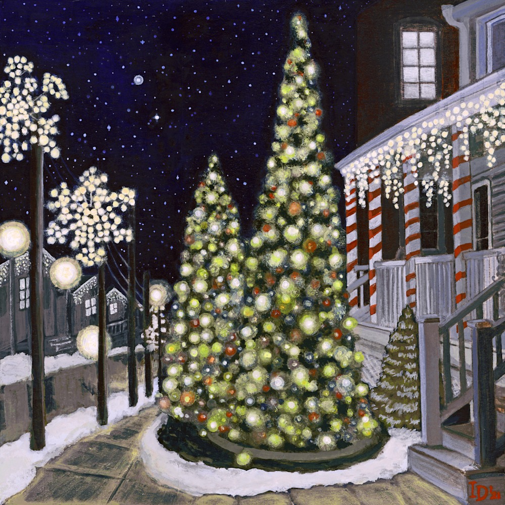 Christmas Lights On Church Street smalljoysstudio