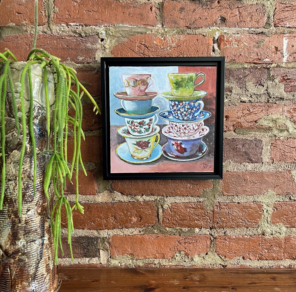 Tea Cups IV on wall