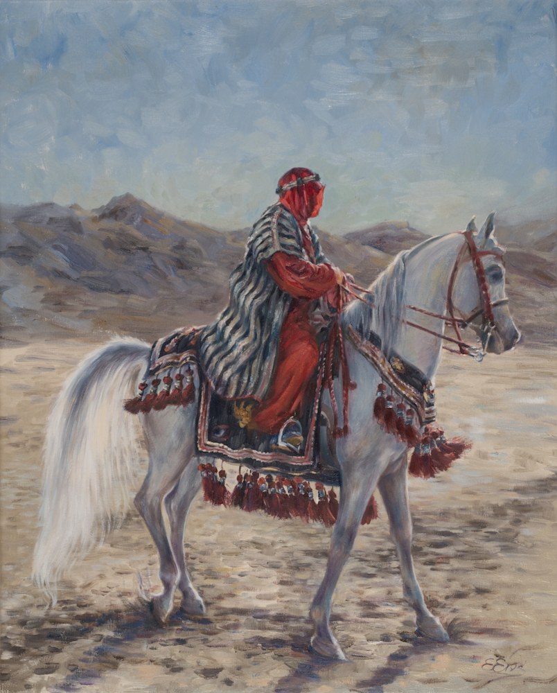 Jelena Eros   Elena Eros Desert Ride Oil 29''x23'' $2700