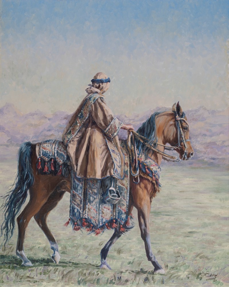 Jelena Eros   Elena Eros Desert Walk Oil on canvas 29''x23'' $2400