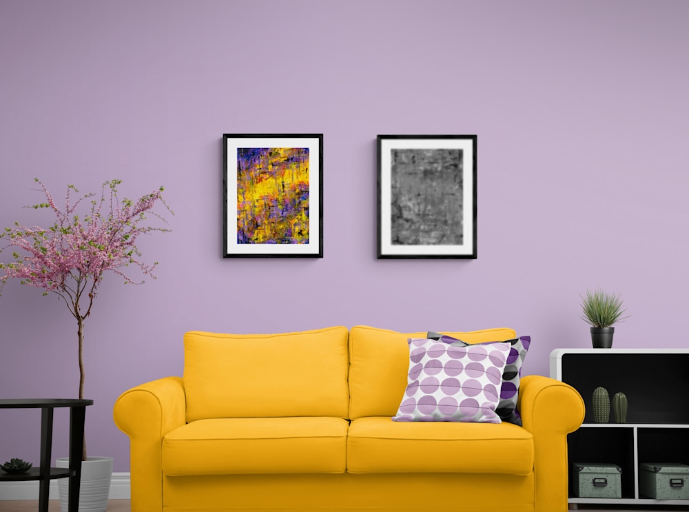 Sun Drenched Liliacs I // Insitu // Ashley King Abstract Art