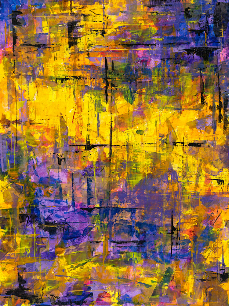 Sun Drenched Liliacs II // Main // Ashley King Abstract Art