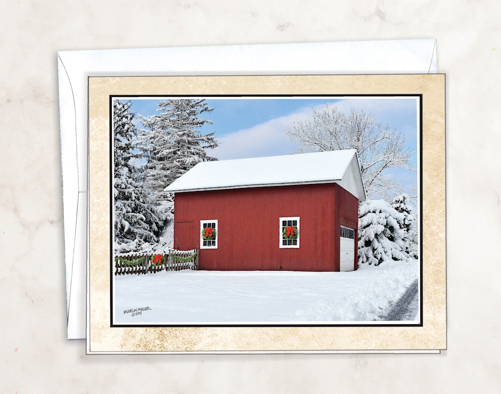 Christmas Barn Card