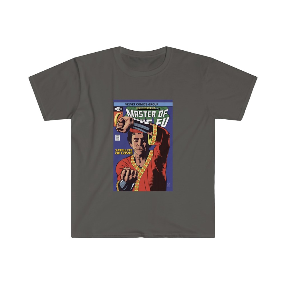 master of kung lou unisex softstyle t shirt charcoal