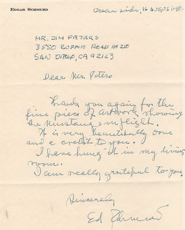 ED Schmued Thank You Letter