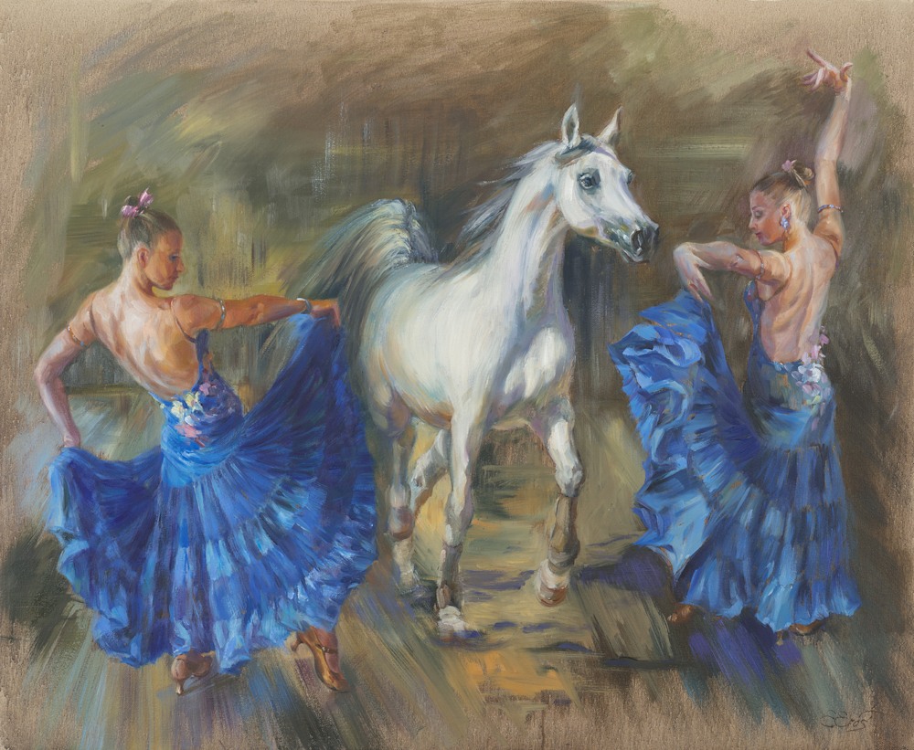 Elena Eros  Oil on Canvas Capriccio 22,5x27,5 Oil on Canvas 3400