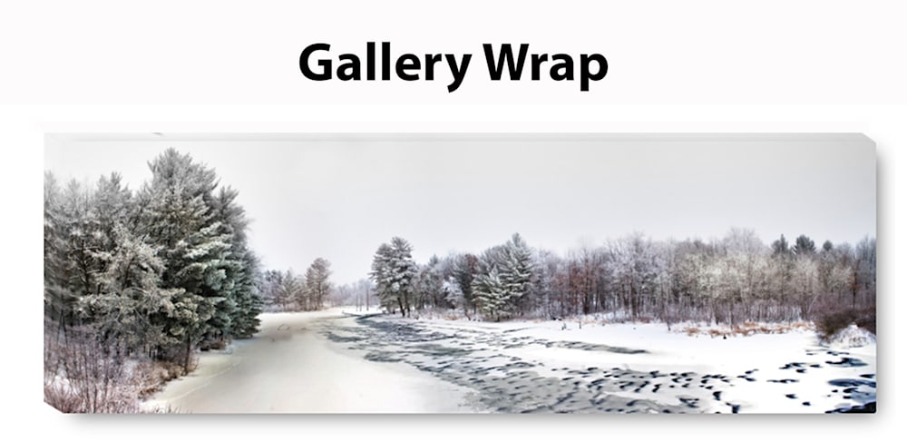 Plover River Panoramic Gallery Wrap