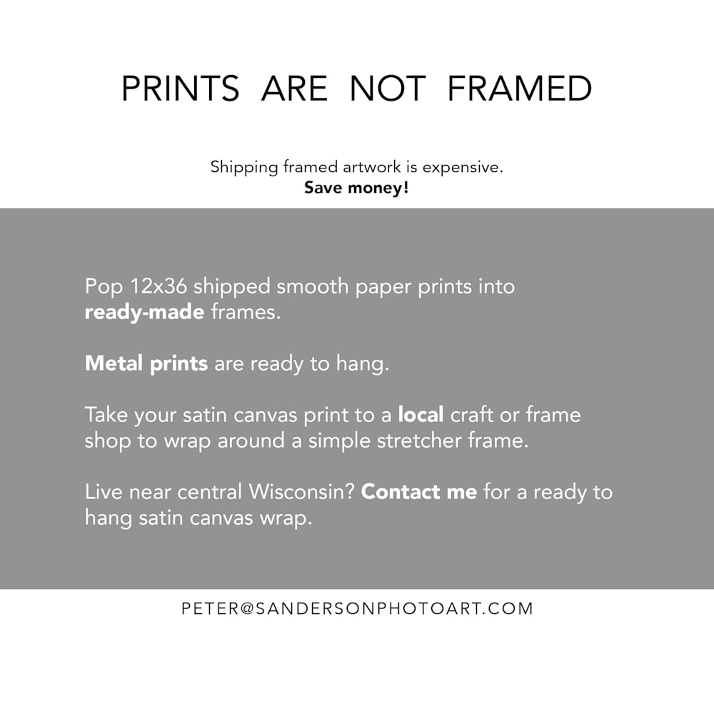  1 Panoramic Signature print not framed