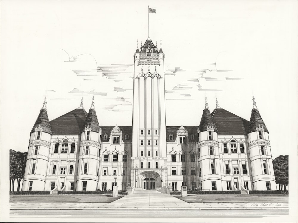 Low Res Scan of Original Spokane County Courthouse