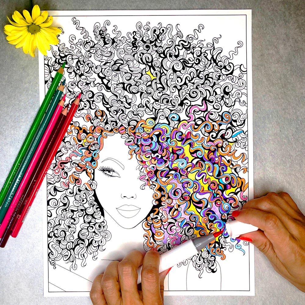 Sensational Wonder Women coloring book for grownups