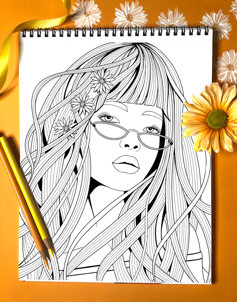 Sensational Wonder Women coloring book for grownups