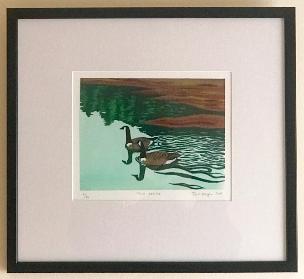 Two Geese framed web
