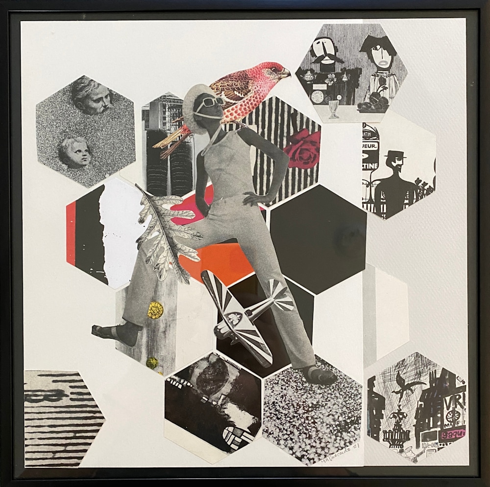 Vancardo Mina I Can Fly 13x13 Collage 2021