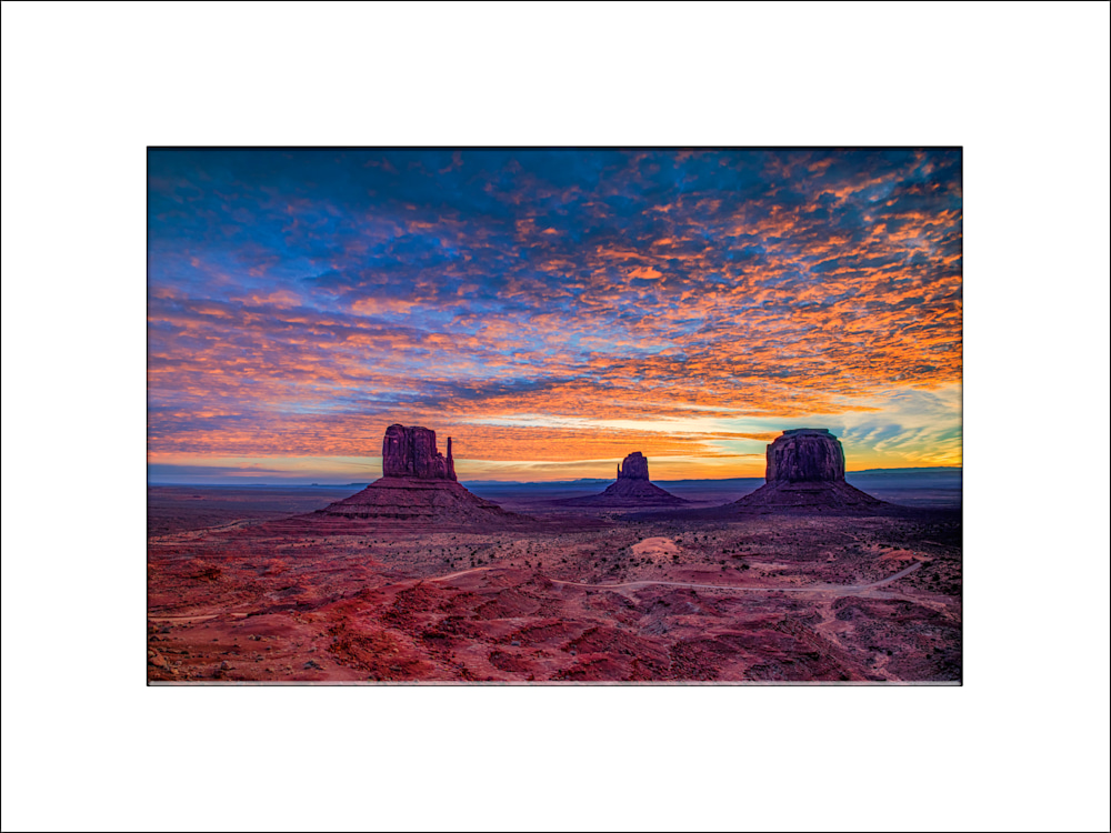 Andy Crawford Photography Monument Valley Sunrise matted