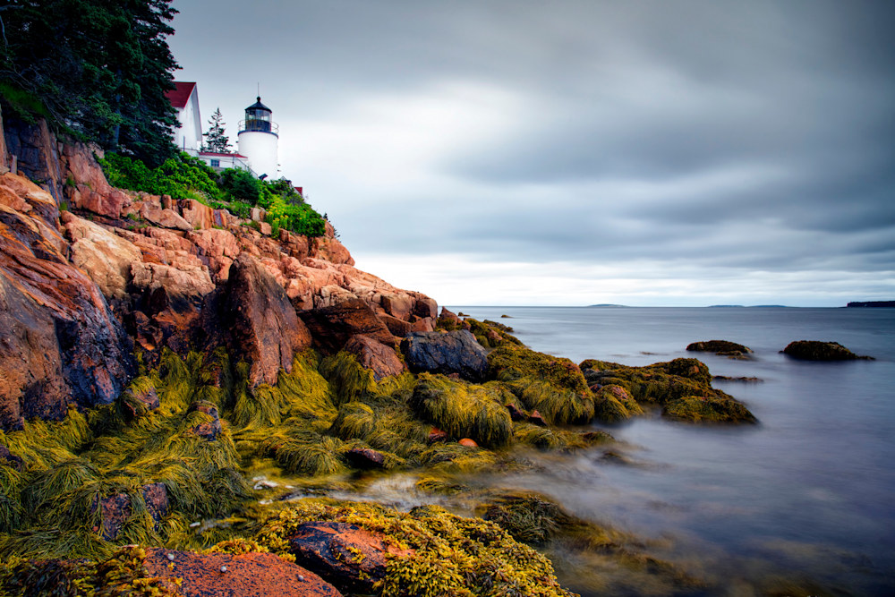 Andy Crawford Photography Clouds Over Bass Harbor Head Light   Signed Edition