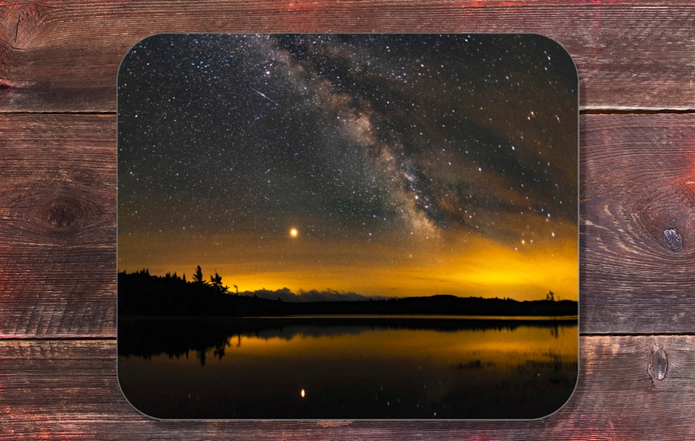 Moss lake milkyway mouse pad