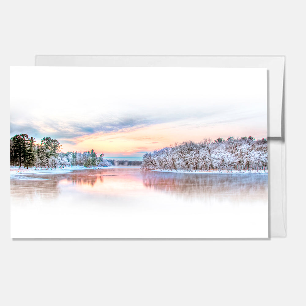 Wisconsin River Hoar Frost 1 card