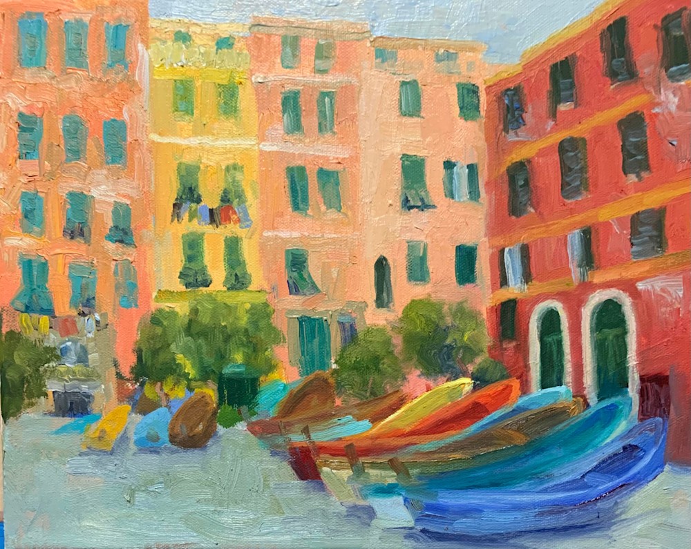 resting boats   vernazza