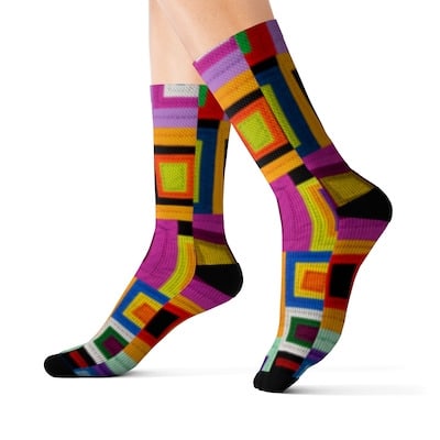 wonky squares socks1