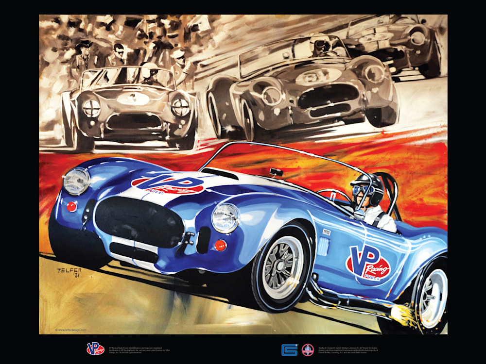 VP Racing Fuels Shelby Cobra Black Poster