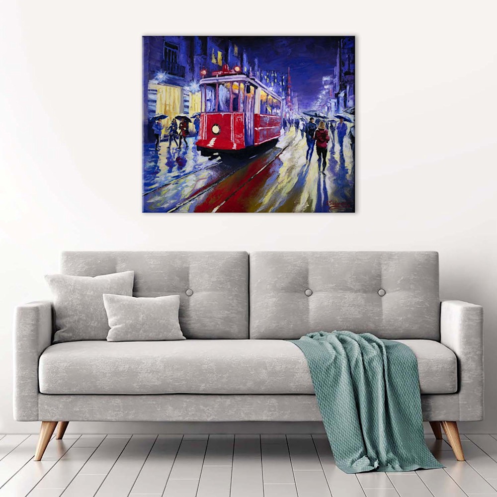'Tempest' Abstract Wrapped Canvas Wall Art by Norman Wyatt, Jr