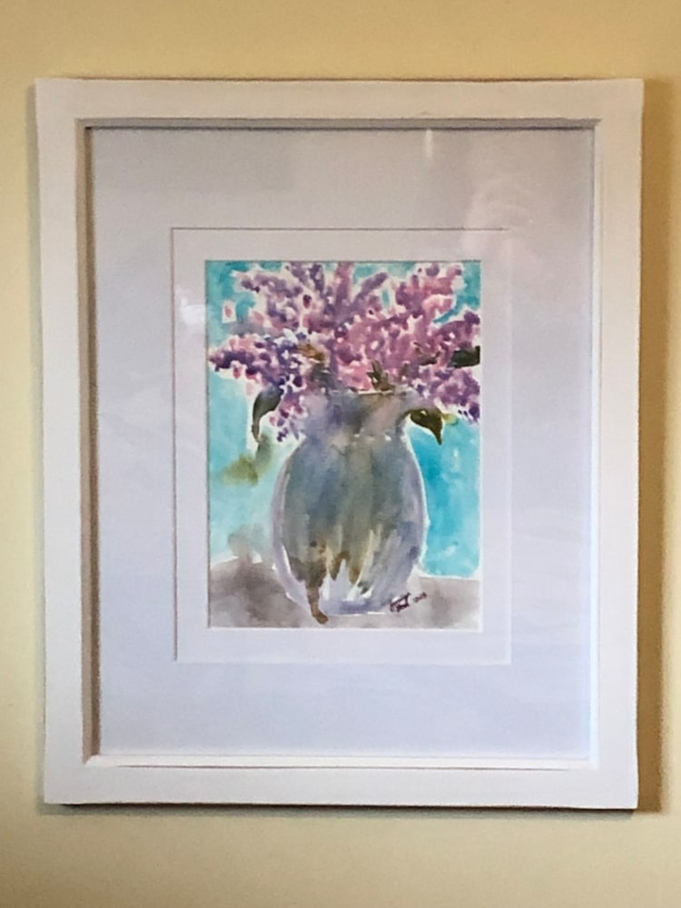 Lilacs on YUPO 2304x2736 framed