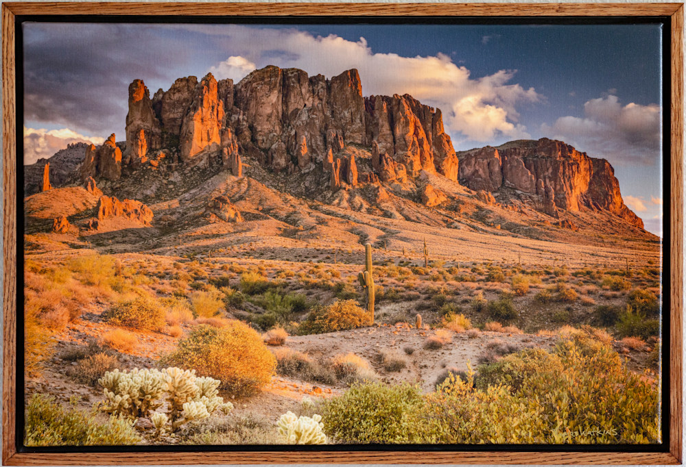 Lost Dutchman View Framed Canvas