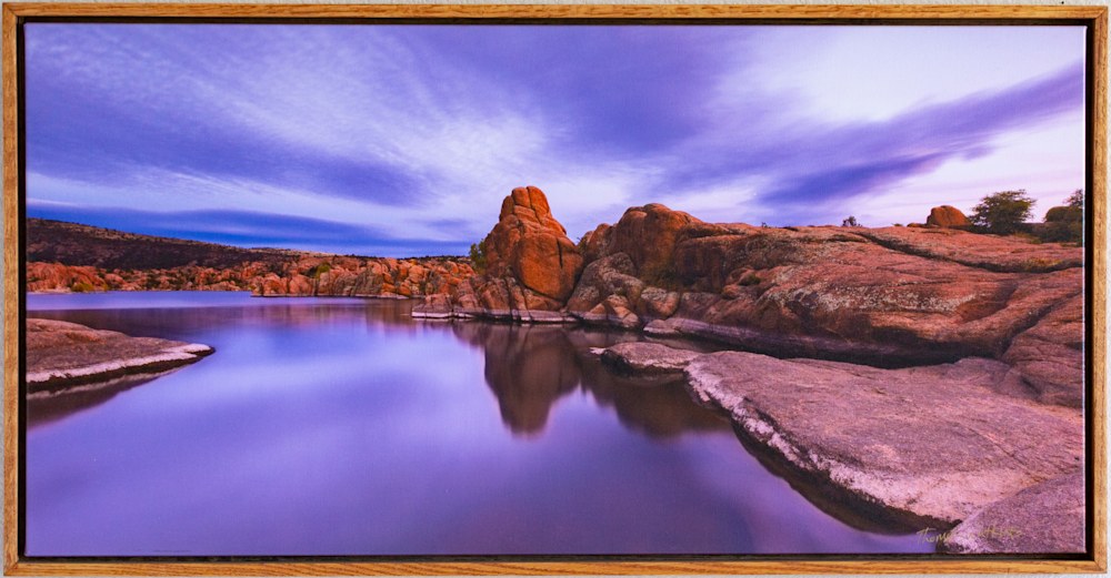 Purple Sky (Watson Lake) Framed Canvas