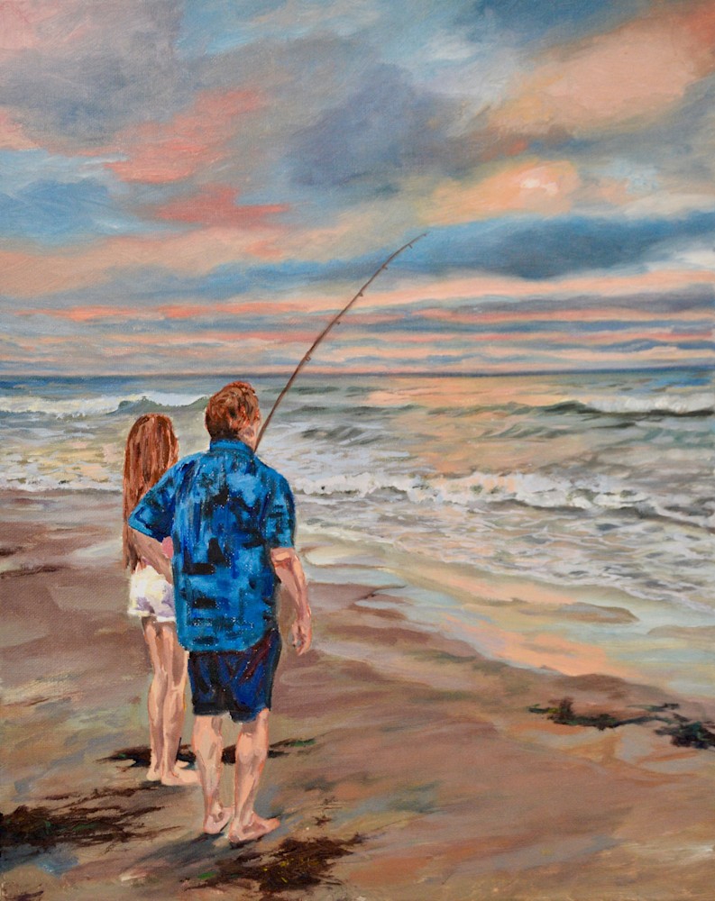 Dad and Lana fishing
