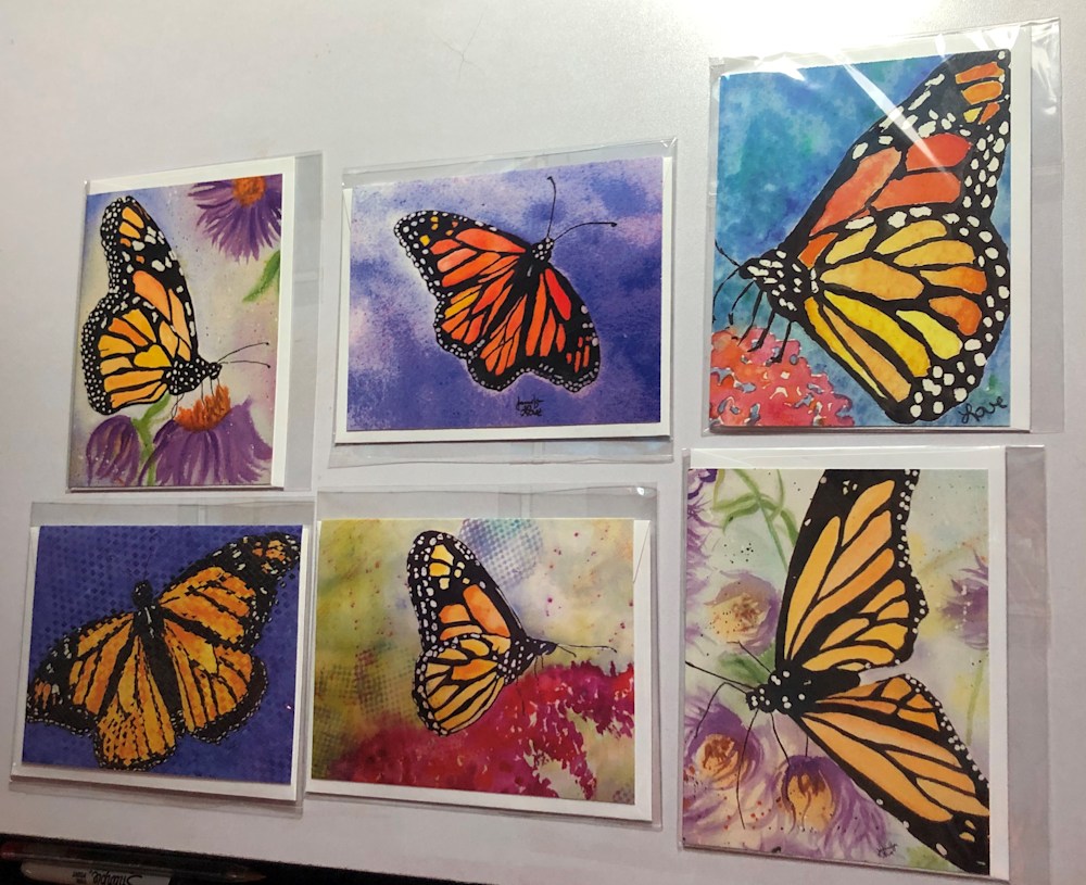 Butterflies 6 card set