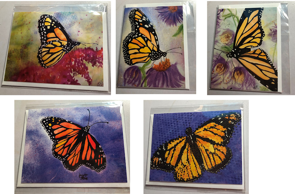 Butterflies 5 card set