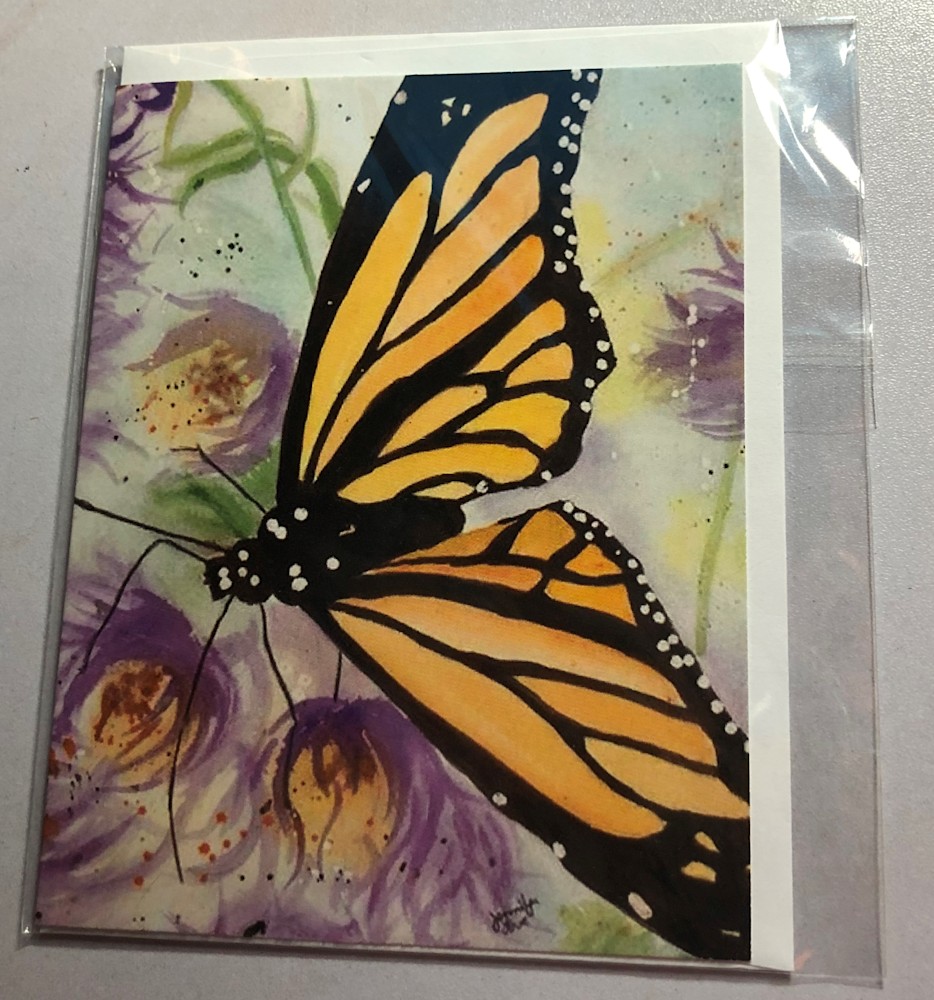 Butterflies card set first green