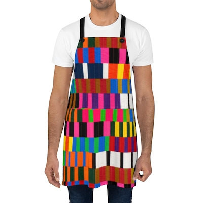 color bars allover apron