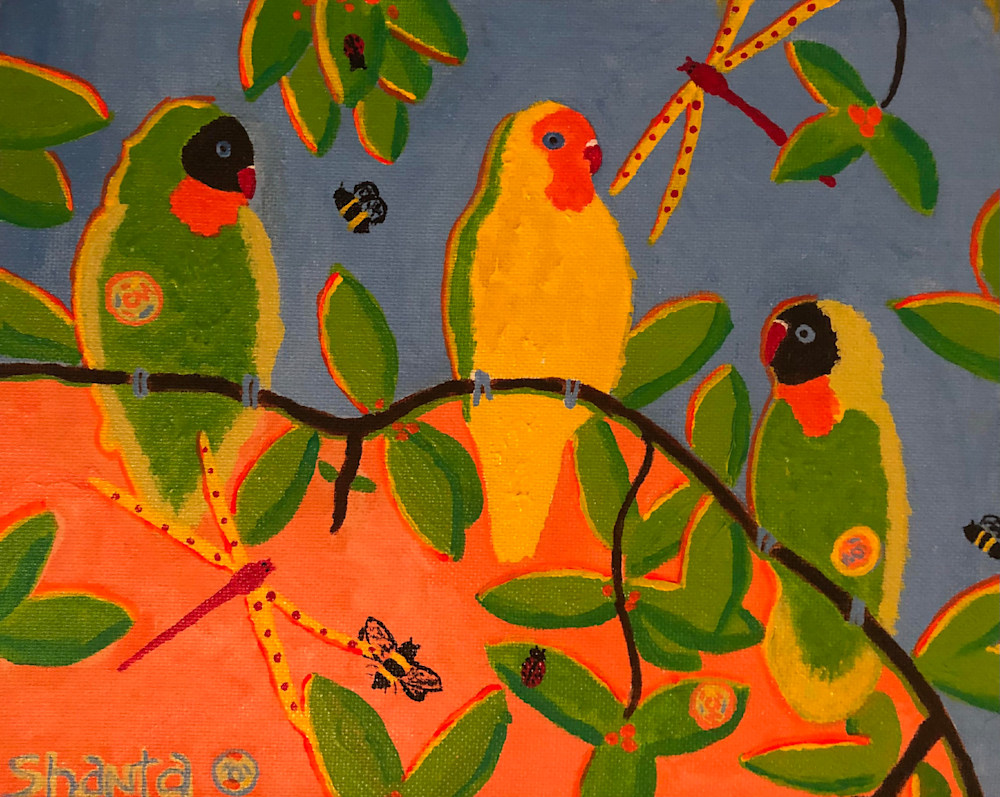 Shanta Denise Louise Horlander   land of plenty  love birds