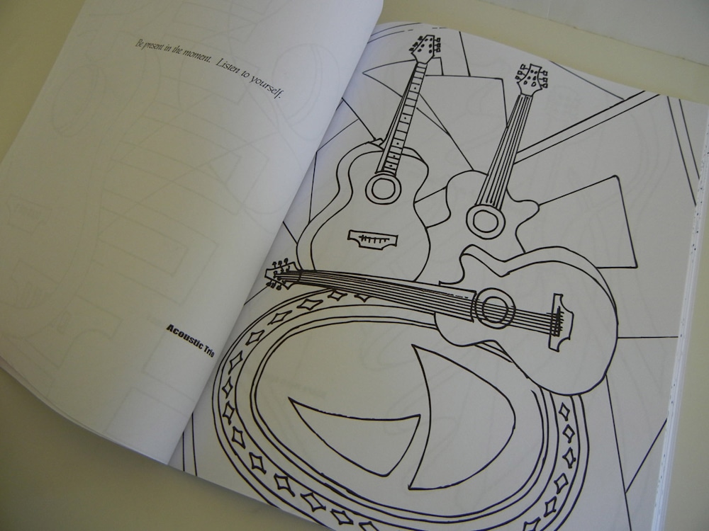 Coloring Book acoustic guitar page