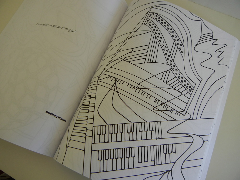 Coloring Book piano page