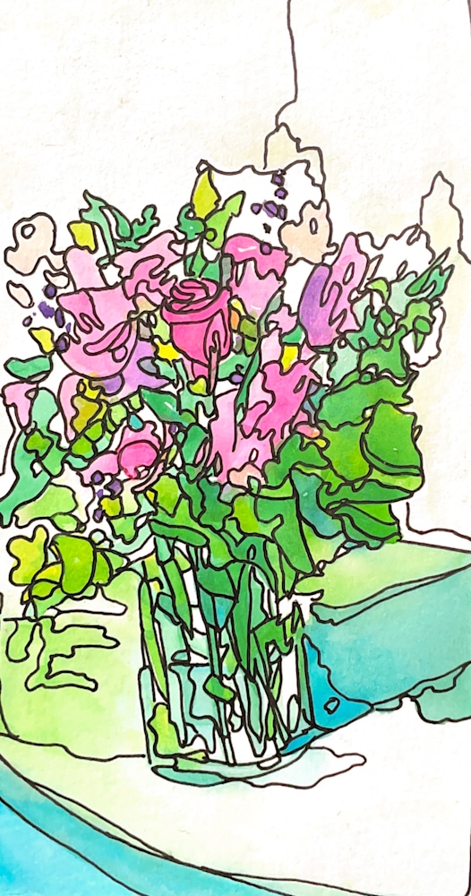 LisaDomenic Pink watercolor 2205