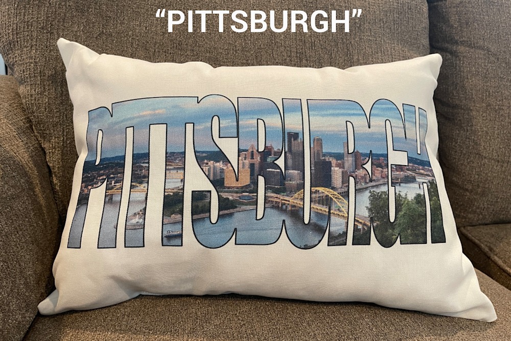 Pittsburgh Word Pillow