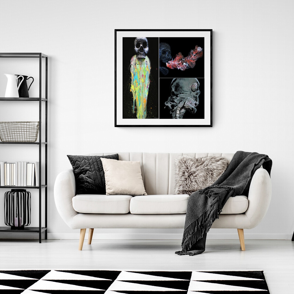 Stylish living room with neutral furnishings