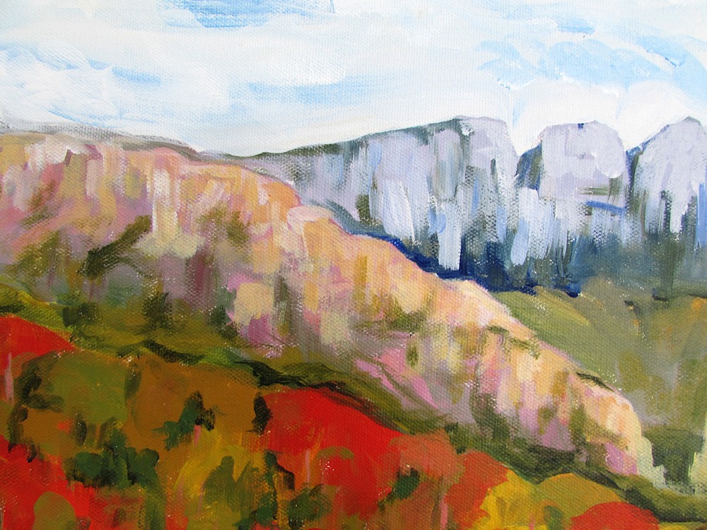 Sunset on the Vercors mountains detail 1
