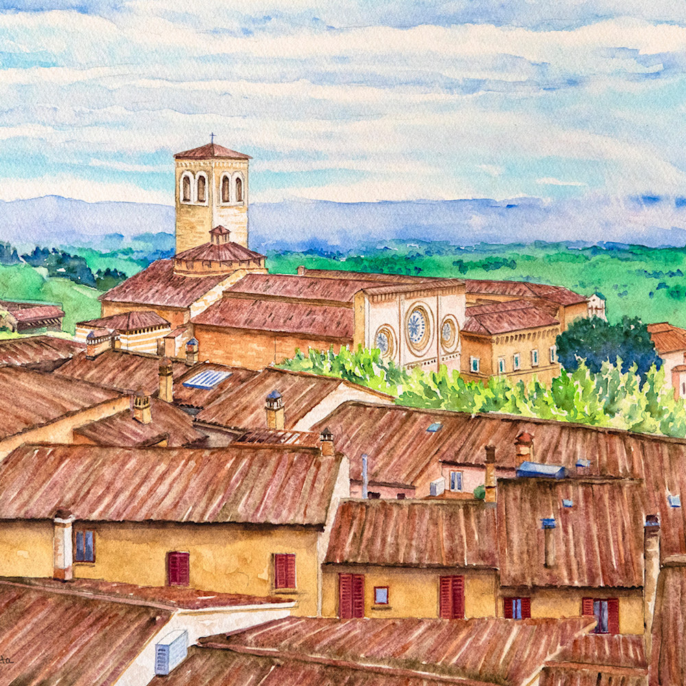 Rooftops of Assisi | Detail 01 | Kimberly Cammerata