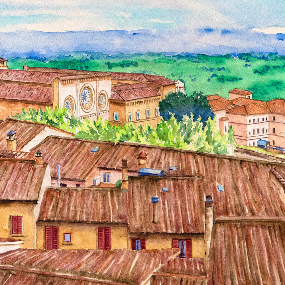 Rooftops of Assisi | Detail 02 | Kimberly Cammerata