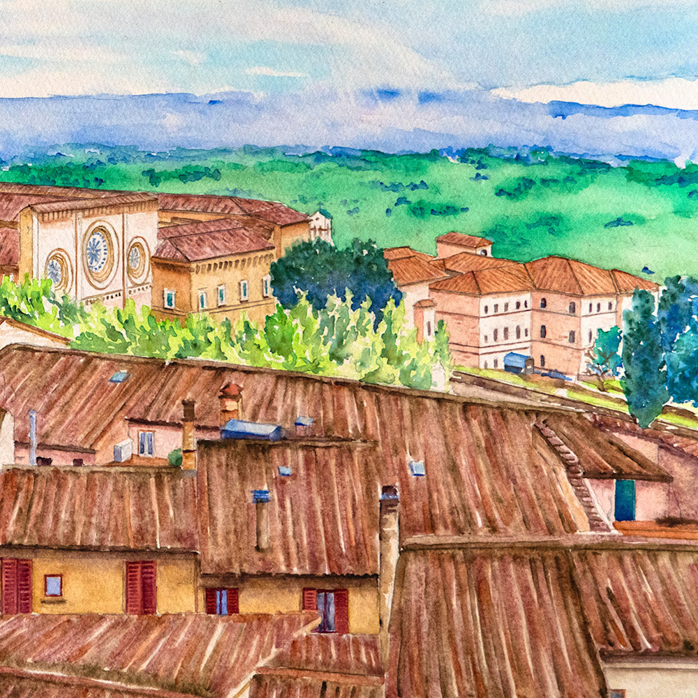 Rooftops of Assisi | Detail 04 | Kimberly Cammerata
