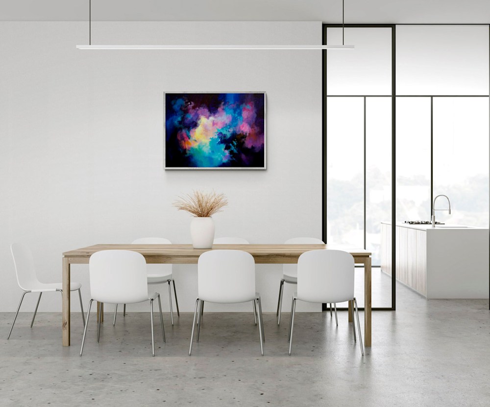 Modern minimal dining room interior